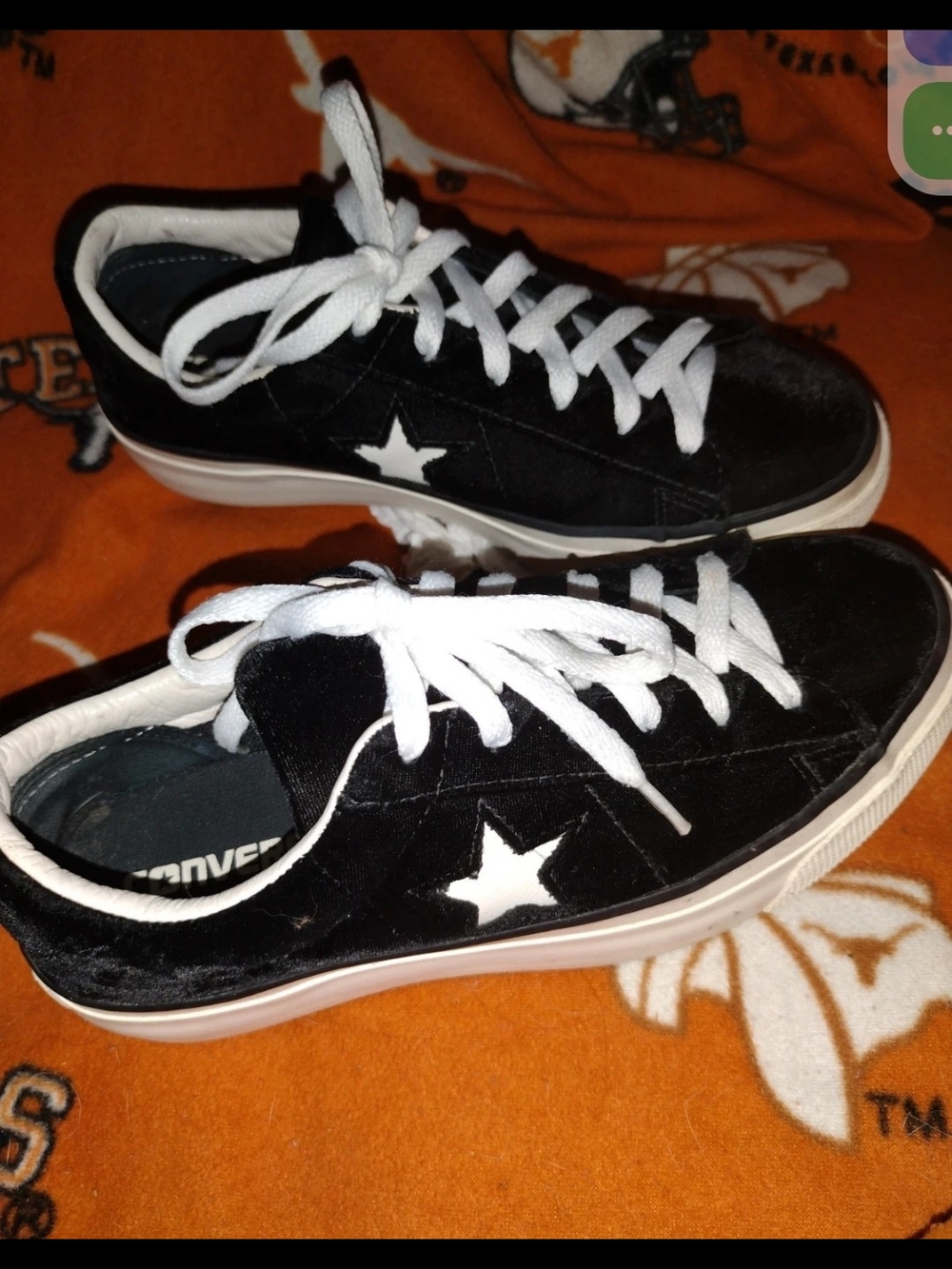 Converse Black and White One Star Low Top Sneakers